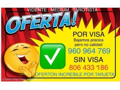 VIDENTE TAROTISTA BUENA RáPIDA EFICAZ CASI GRATIS SIN GABINETES