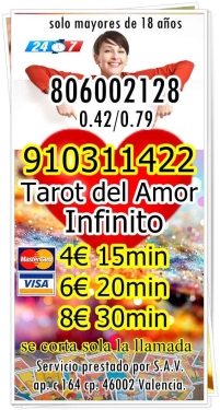 VIDENCIA 3 EUROS 10 MINUTOS  LAS 24 HORAS EXPERTAS VIDENTES Y TAROTISTAS