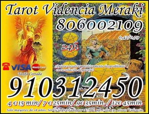 VIDENCIA DEL AMOR PROMOCIóN VISA 4 € 15 MIN. 910312450/ 806 002 109