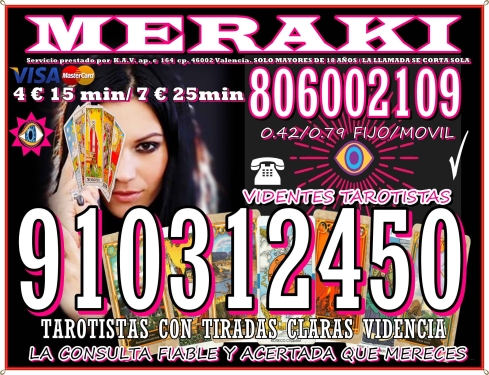 VIDENTES   4€ 15MIN/ 7€ 25MIN DIRECTAS Y CLARAS  SUPER OFERTAS EN TAROT Y VIDENCIA