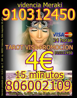 VIDENTES   4€ 15MIN/  DIRECTAS Y CLARAS  SUPER OFERTAS EN TAROT Y VIDENCIA