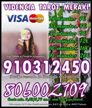 TAROTISTAS ECONOMICAS VISA  BARATA  10  EUROS LOS  40  MINUTOS 910312450