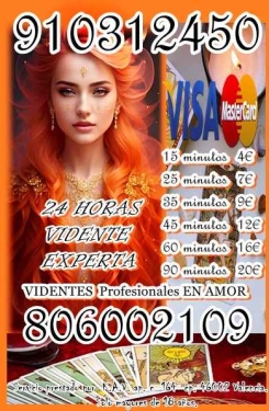 4€ TAROT ECONóMICO ¡CONSULTA CON EXPERTAS EN EL AMOR! 7 € 25  MIN 910312450 / 806002109