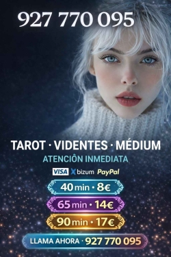 TAROT TELEFóNICOO 3 € VISA ECONóMICO 927770095 ?