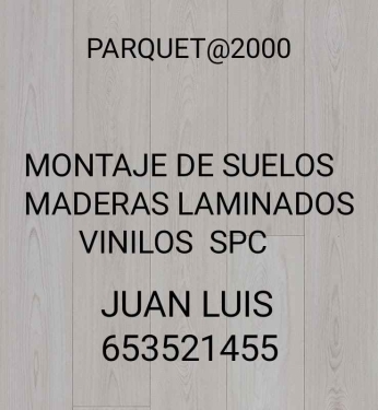 MONTADOR DE SUELOS DE MADERAS LAMINADOS VINILOS SPC