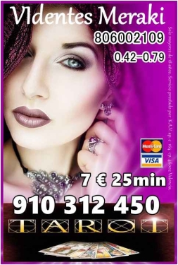VIDENTES POR TELEFONO AL MEJOR PRECIO 25 MINUTOS 7 EUROS 910312450/806002109
