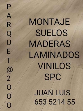 SUELOS DE MADERAS LAMINADOS VINILOS PARQUETISTA