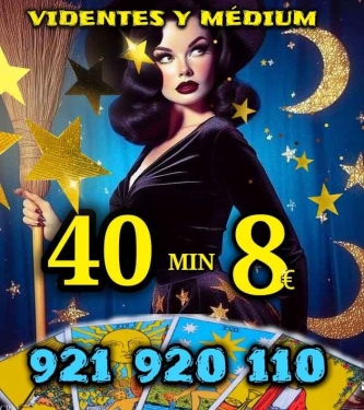 TAROTISTAS Y VIDENTES 40 MINUTOS 8€ VISA O BIZUM