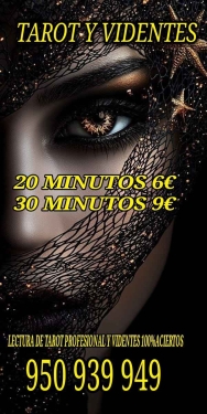 TAROT Y VIDENTES 950939949 VALLADOLID