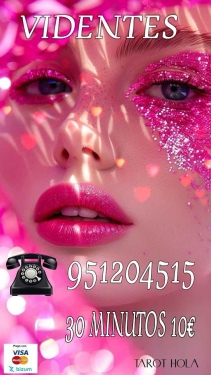 EL MEJOR TAROT ECONóMICO VISA 5 EUROS 951 204 515