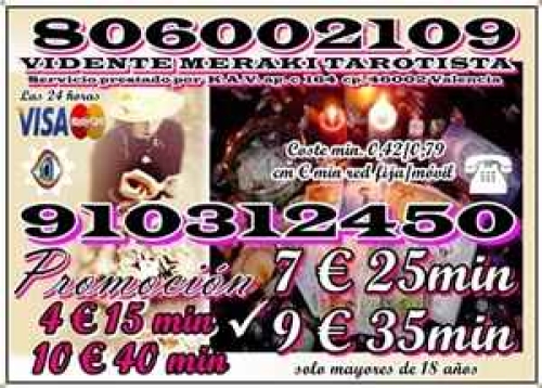 7€ 25MIN LA MEJOR VIDENTE DE TAROT TELEFóNICO EN ESPAñA ☎️ 910312450