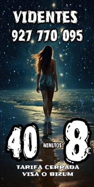 TAROT ECONóMICO VISA 3 EUROS 927770095