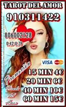 15€ 60 MIN VIDENTE EN AMOR 806, TAROT VISA    ,TAROT DEL AMOR