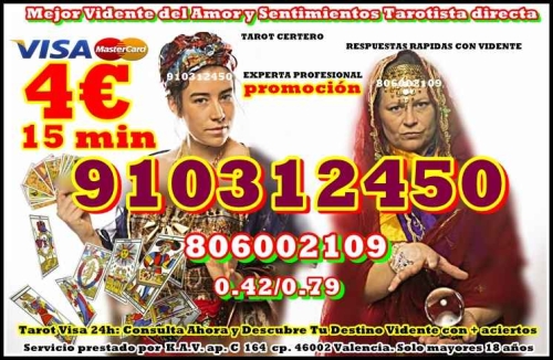 GRAN PROMOCIÓN DE TAROT 910312450 LAS 24 HORAS